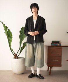 WEGO クロップドワイドデニムパンツ