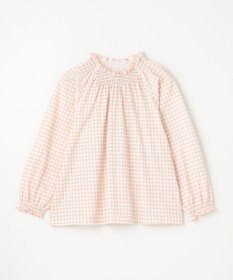 組曲 KIDS 【110-140㎝】シャーリングチェック トップス