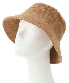 MOONBAT FURLA コール天バケットハット／ロゴ刺繍