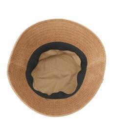 MOONBAT FURLA コール天バケットハット／ロゴ刺繍