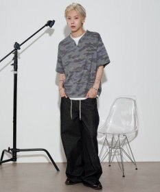 WEGO 【ユニセックス着用ITEM】キーネックフェイクレイヤードT（SS）
