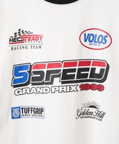 WEGO 【ユニセックス着用ITEM/手洗い可/MLサイズ】レーシングロゴTシャツ