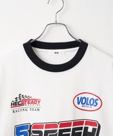 WEGO 【ユニセックス着用ITEM/手洗い可/MLサイズ】レーシングロゴTシャツ