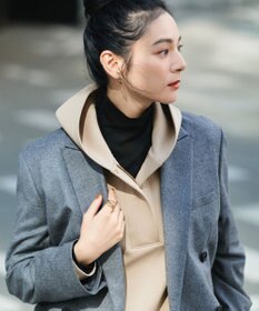 23区 S 【洗える】コットンエアーダンボール ドロスト フーディー