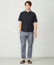 JOSEPH ABBOUD MOUNTAIN 【SPACE／UNISEX】オーガニックコットンスラブプレーティング天竺 ポロシャツ