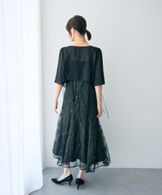 YECCA VECCA 【2点SET】フラワー柄スパンコール刺繍ドレス