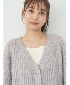 earth music&ecology フワフワＭＩＸヤーンカーディガン