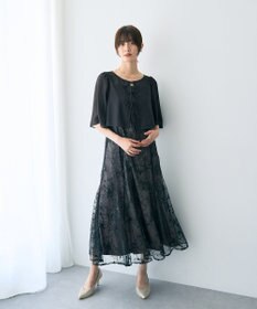 YECCA VECCA 【2点SET】フラワー柄スパンコール刺繍ドレス