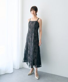 YECCA VECCA 【2点SET】フラワー柄スパンコール刺繍ドレス