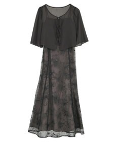 YECCA VECCA 【2点SET】フラワー柄スパンコール刺繍ドレス