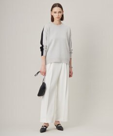 ICB 【WEB限定カラーあり・洗える】コットンポリエステルスムース  ニットプルオーバー