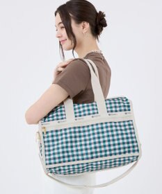 LeSportsac DELUXE MED WEEKENDER/フォレストギンガム