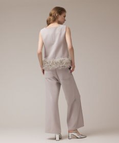 GRACE CONTINENTAL チュールヘムカットトップ