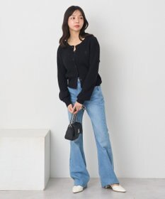 earth music&ecology ミニケーブルコンパクトカーディガン