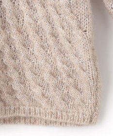 JOSEPH ファジーケーブル　ハイネックニット