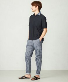 JOSEPH ABBOUD MOUNTAIN 【SPACE／UNISEX】オーガニックコットンスラブプレーティング天竺 ポロシャツ