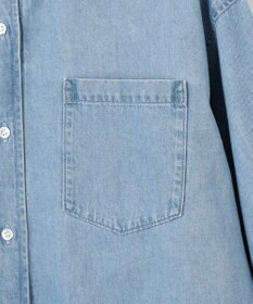 23区 【Oggi4月号掲載/洗える】23区DENIM ライトダンガリー クロップドシャツ