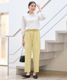 ANY 【ウエストゴム】イージーケアライトストレッチテーパードパンツ