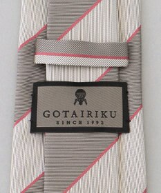 GOTAIRIKU  GOTAIRIKU別注【日本製】シルク ネクタイ_レジメンタル柄