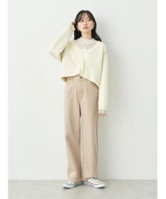 earth music&ecology コットンツイルバギーパンツ