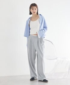 earth music&ecology レースレイヤード風スウェットパンツ