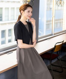 Tiaclasse 【洗える】ボレロ＆ワンピースセット