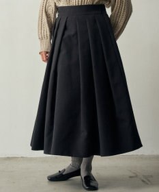 muuc トリプルクロス タックフレアスカート｜軽くてふっくらした三重織り生地・セットアップ可能