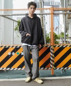 WEGO 【ウエストゴム/SMLサイズ展開】デニムイージーストレートパンツ2