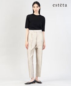 23区 【エステータ】シャイニージャカード パンツ