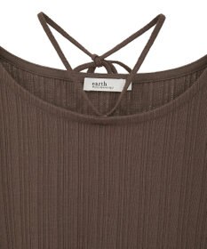 earth music&ecology チェーンリブホルターネックプルオーバー