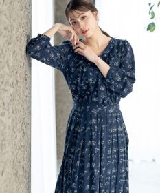 Tiaclasse 【新色追加・洗える】シフォンギャザーワンピース