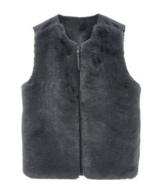 CRAFT STANDARD BOUTIQUE エコファー×ムートンチュニックベスト