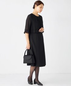 組曲 NOIR 【洗える】ウォッシャブルストレッチバーズアイ　ジャケット＋ワンピース