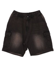 WEGO 【SMLサイズ展開】イージーバギーデニムカーゴショーツ