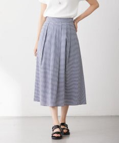 J.PRESS LADIES 【洗える】アセVis ギンガム スカート