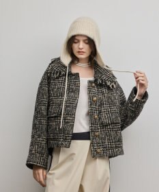 GRACE CONTINENTAL パディングツイードジャケット