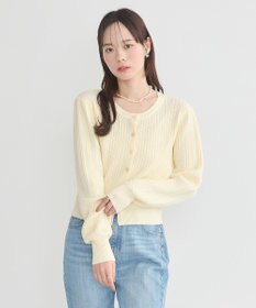 earth music&ecology ミニケーブルコンパクトカーディガン