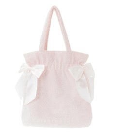 Maison de FLEUR ボアダブルリボントートバッグ