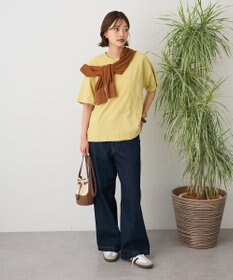CRAFT STANDARD BOUTIQUE カットクレープワイドキリカエTシャツ