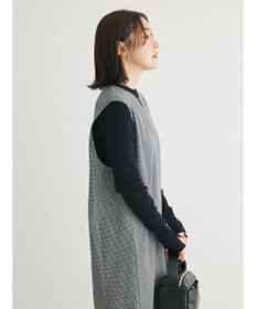 Green Parks 柄圧縮ポンチキーネックジャンスカ