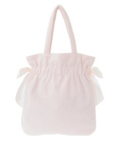 Maison de FLEUR ボアダブルリボントートバッグ