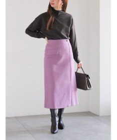 Te chichi メルトンジャージートラペーズスカート