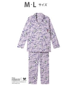 WACOAL ワコール_リラックス＆スリープ パジャマ 長袖 長ズボン オーガニックコットン100%(本体) PEANUTS スヌーピー レディース FDX552 /ワコール