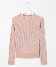 Feroux 【洗える】ロゴリブ プルオーバー ニット