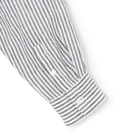 23区 L 【WEB限定カラーあり/洗える】LIBECO バンドカラー ビッグシルエット シャツ