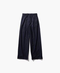 ATON MERINO COLLEGE FLANNEL | ワイドストレートパンツ