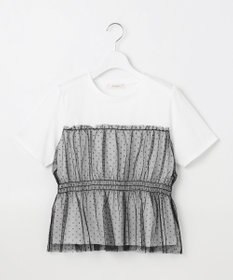 Feroux チュールコンビカットソー