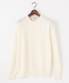 JOSEPH ABBOUD 【暖か・軽量】カシミヤブレンド クルーネック ニット