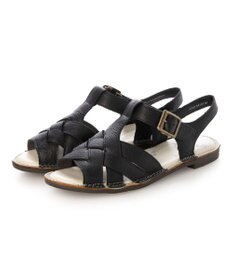 ing <ing>【サスティナブル】クロスメッシュデザインサンダル