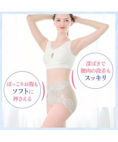 BRADELIS New York 【BRADELIS NewYork peace】おしりPラインヒップラップショーツ25 綿混で快適 程よい補正力でヒップアップ ふかめ お腹スッキリ